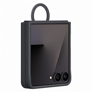 Samsung Silicone case, Galaxy Flip7, juodas - Dėklas