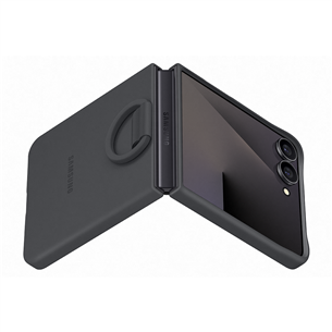 Samsung Silicone case, Galaxy Flip7, juodas - Dėklas