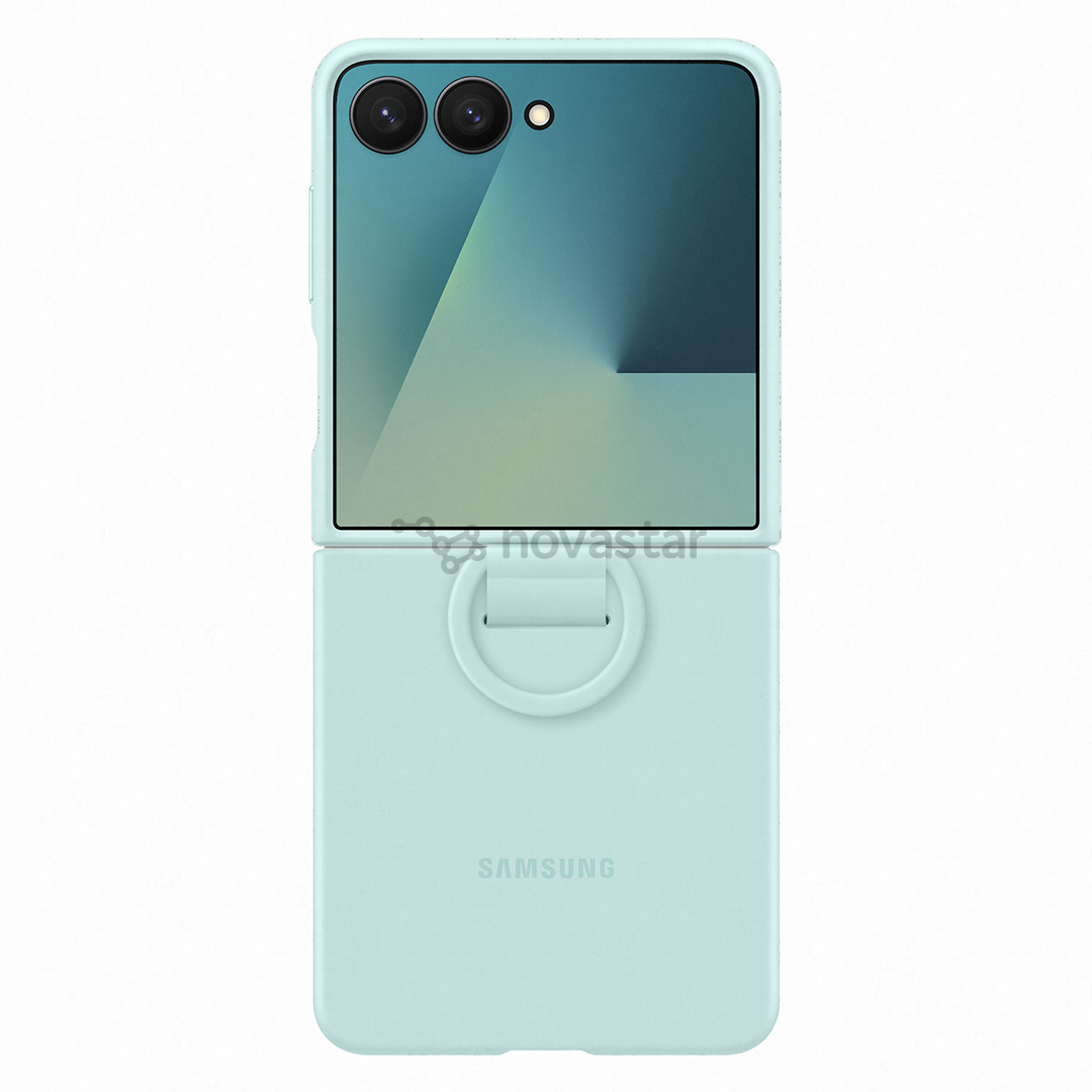 Samsung Silicone case, Galaxy Flip7, šviesiai žalias - Dėklas