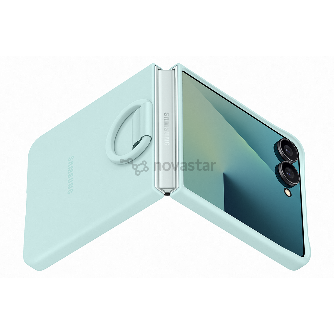 Samsung Silicone case, Galaxy Flip7, šviesiai žalias - Dėklas