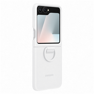 Samsung Silicone case, Galaxy Flip7 FE, baltas - Dėklas