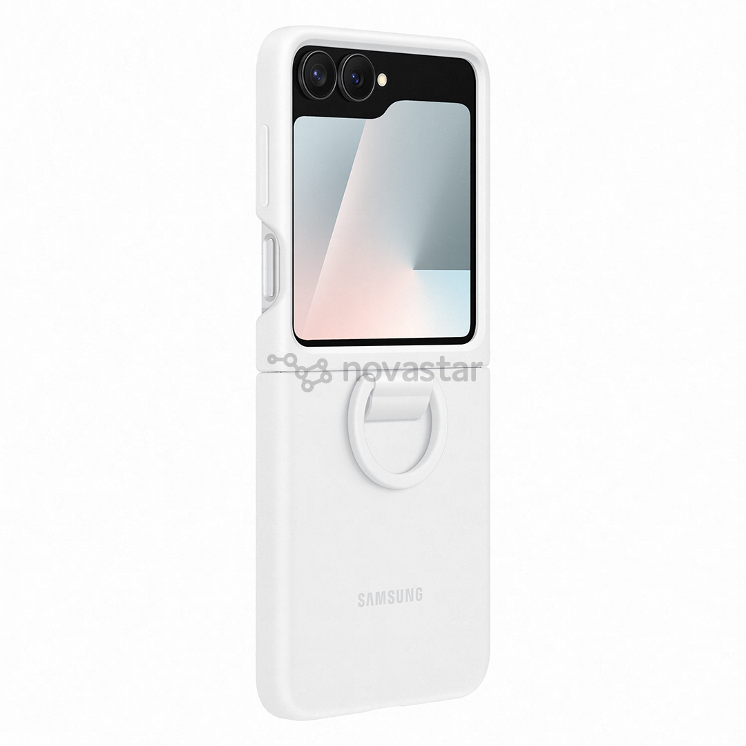 Samsung Silicone case, Galaxy Flip7 FE, baltas - Dėklas
