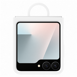 Samsung Silicone case, Galaxy Flip7 FE, baltas - Dėklas