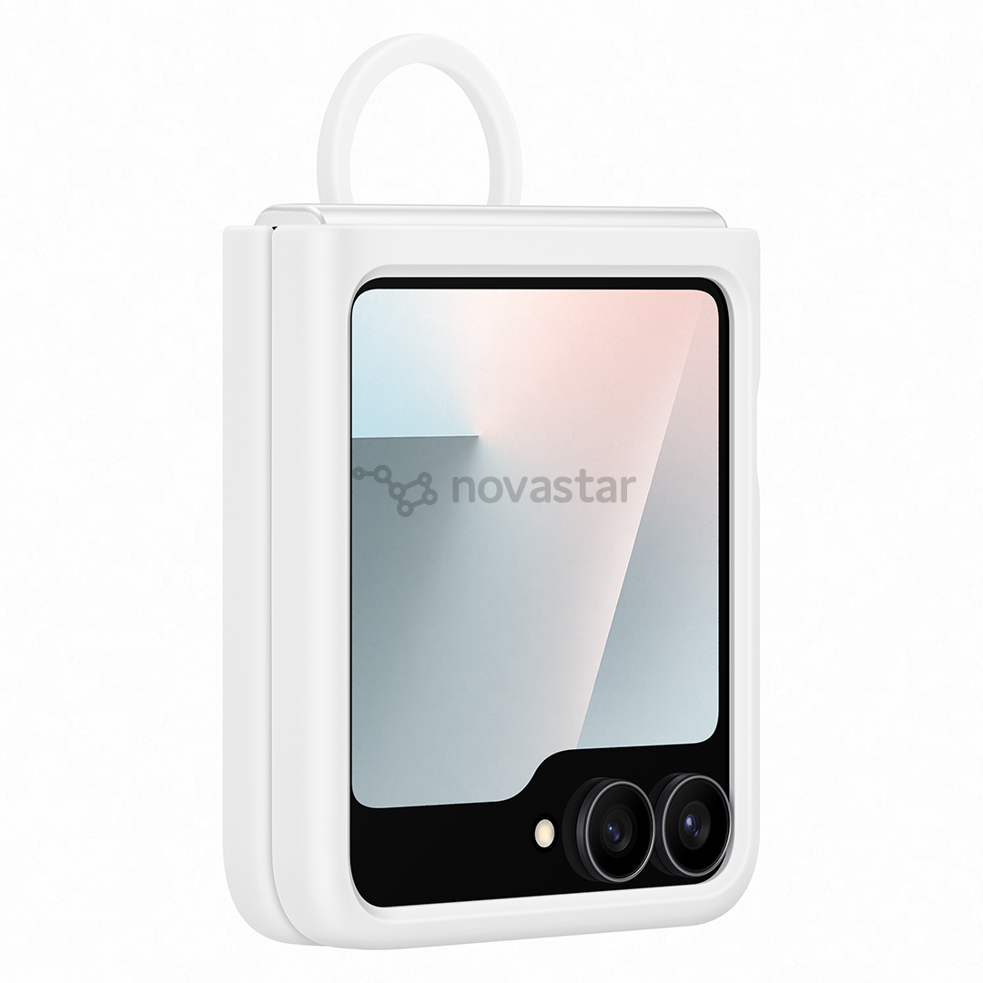 Samsung Silicone case, Galaxy Flip7 FE, baltas - Dėklas