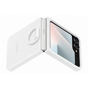 Samsung Silicone case, Galaxy Flip7 FE, baltas - Dėklas