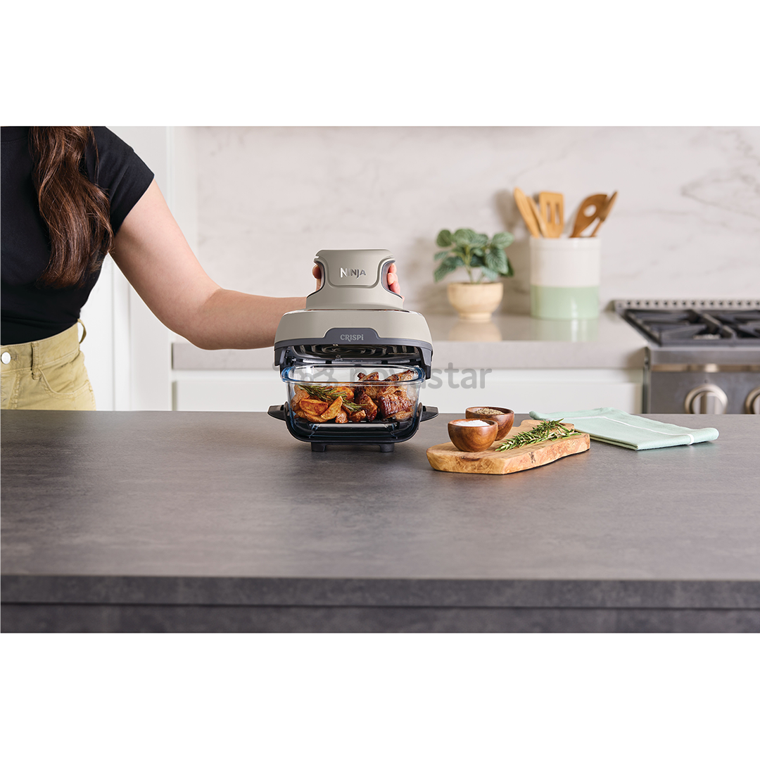 Ninja CRISPi 4-in-1, 1700 W, 3.8 L, smėlio spalvos - Nešiojama karšto oro gruzdintuvė