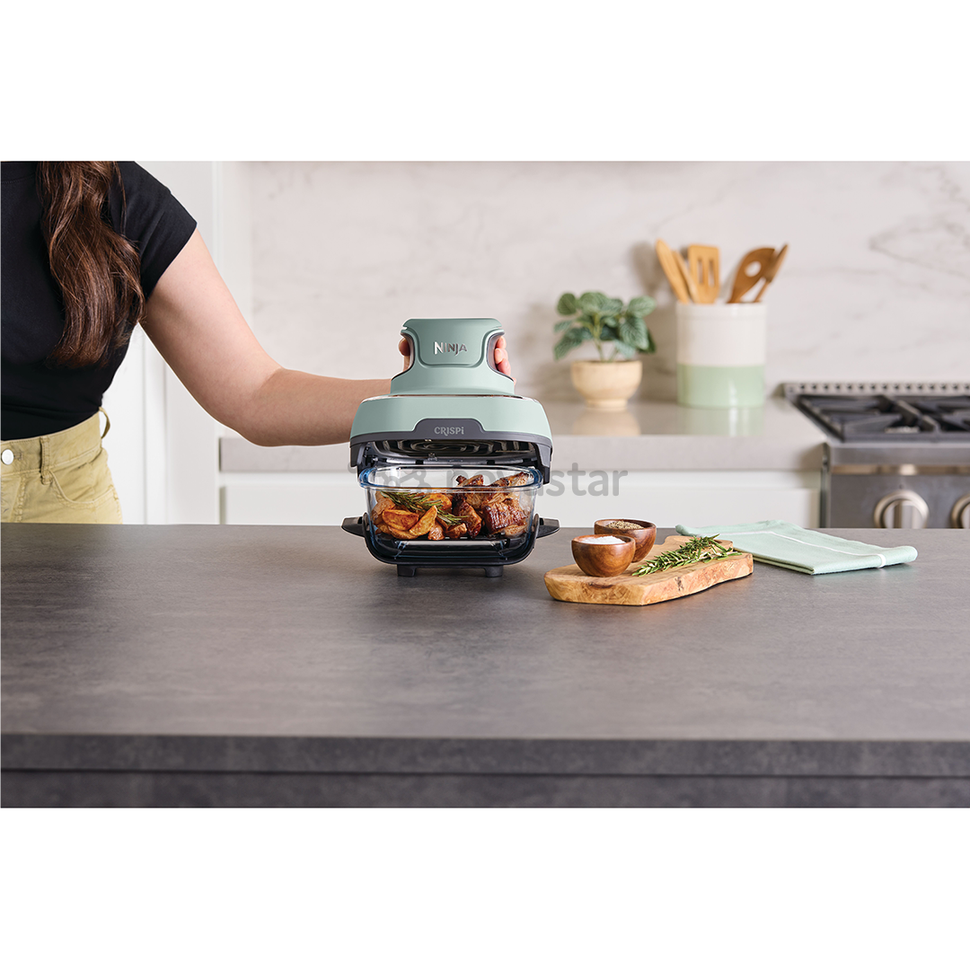 Ninja CRISPi 4-in-1, 1700 W, 3.8 L, žalia - Nešiojama karšto oro gruzdintuvė