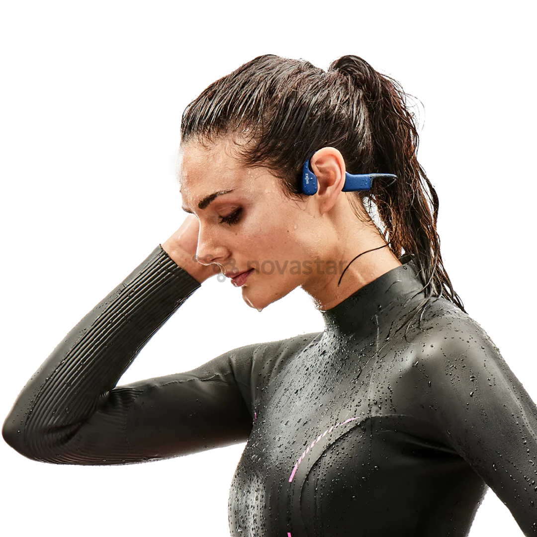 Shokz Open Swim, blue - Open-ear wireless headphones