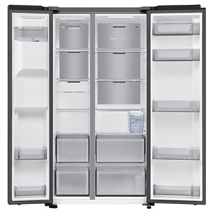 Samsung Bespoke AI, NoFrost, 640 L, aukštis 179 cm, juodas - SBS Šaldytuvas