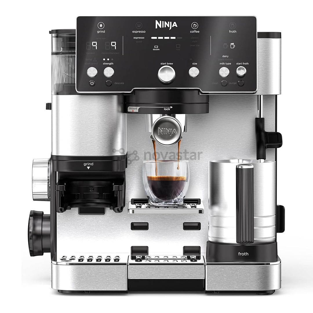 Ninja Luxe Café Essential, juodas/nerūdijančio plieno - Kavos aparatas