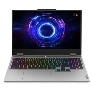 Lenovo LOQ 15IRX10, 15.6'', Full HD, 144 Hz, i7, 24 GB, 1 TB, RTX 5070, ENG, pilkas - Nešiojamas kompiuteris 83JE001DNT