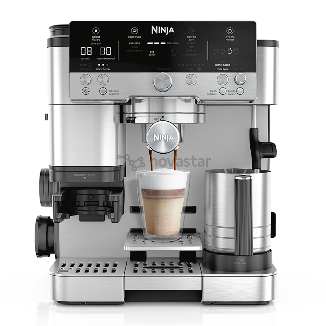 Ninja Luxe Café Premier, juodas/nerūdijančio plieno - Kavos aparatas