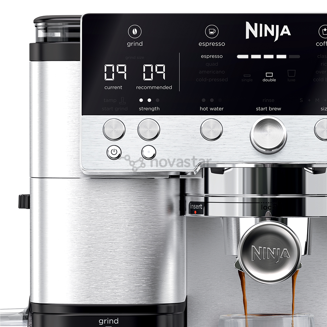 Ninja Luxe Café Premier, juodas/nerūdijančio plieno - Kavos aparatas