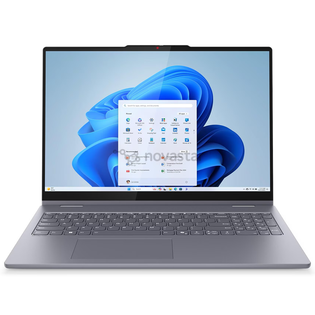 Lenovo IdeaPad 5 2-in-1 16IAL10, 16", WUXGA, Ultra 5, 16 GB, 512 GB, ENG, pilkas - Nešiojamas kompiuteris