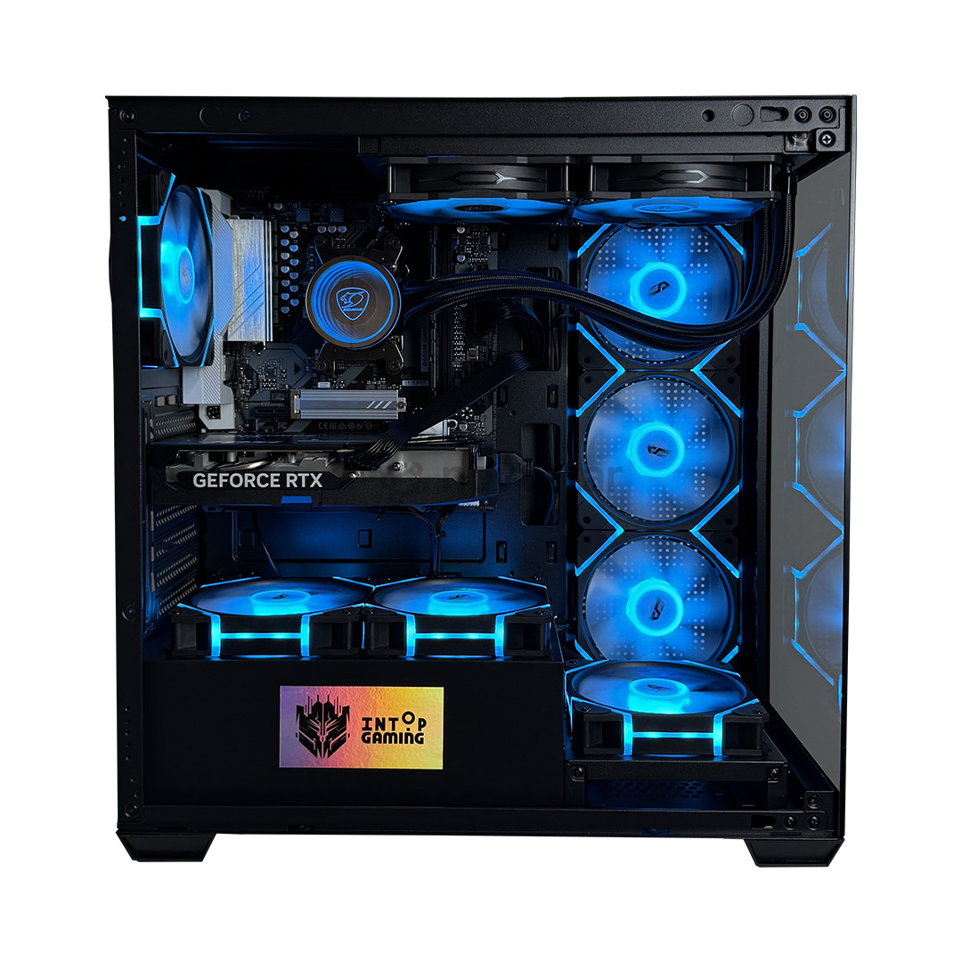 Intop Gaming R5 Aqua, Ryzen 5, 32 GB, 1 TB, RTX 5060 Ti, black - Desktop PC