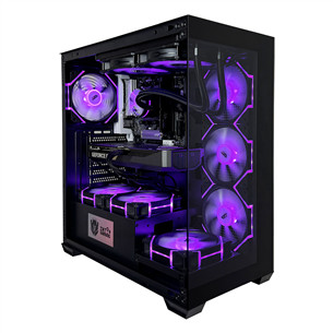 Intop Gaming R7 Aqua, Ryzen 7, 32 GB, 1 TB, RTX 5070, juodas - Stacionarus kompiuteris ER097421