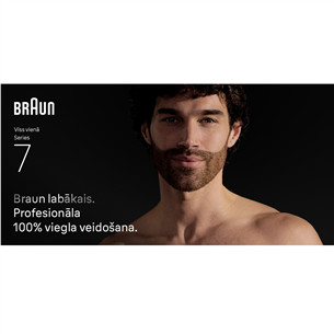 Braun Series 7, 11 в 1, темно-синий - Мультитриммеp