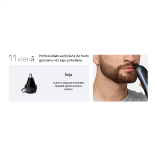 Plaukų kirpimo mašinėlė Braun Series 7, 11-in-1, tamsiai mėlyna