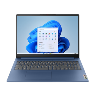 Lenovo IdeaPad Slim 3 16ABR8, 16'', WUXGA, Ryzen 7, 16 GB, 512 GB, ENG, mėlynas - Nešiojamas kompiuteris 82XR00D2LT