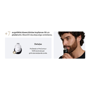 Barzdaskutė Braun Series 9, pilka/juoda