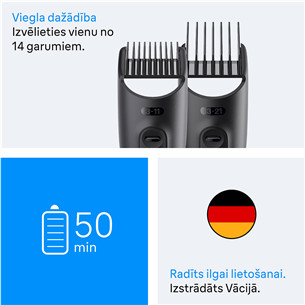 Plaukų kirpimo mašinėlė Braun Series 3, 8-in-1, tamsiai pilka