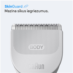 Kūno skustuvas Braun Series 3, baltas