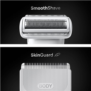 Kūno skustuvas Braun Body Groomer Series 7, pilkas