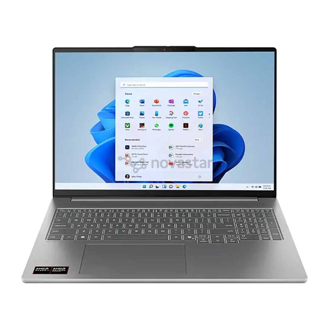 Lenovo IdeaPad Pro 5 16AKP10, 16'', 2.8K, OLED, 120 Гц, Ryzen AI 7, 32 ГБ, 1 ТБ, RTX 5050, ENG, серый - Ноутбук