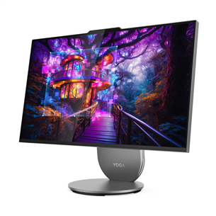 Lenovo Yoga AIO 27IAH10, 27'', QHD, IPS, 120 Hz, Ultra 9, 16 GB, 1 TB, RTX 4050, luna grey -  All in one desktop PC