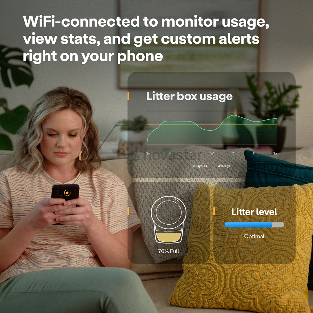 Litter-Robot 4 by Whisker, white - Automatic self-cleaning litter box