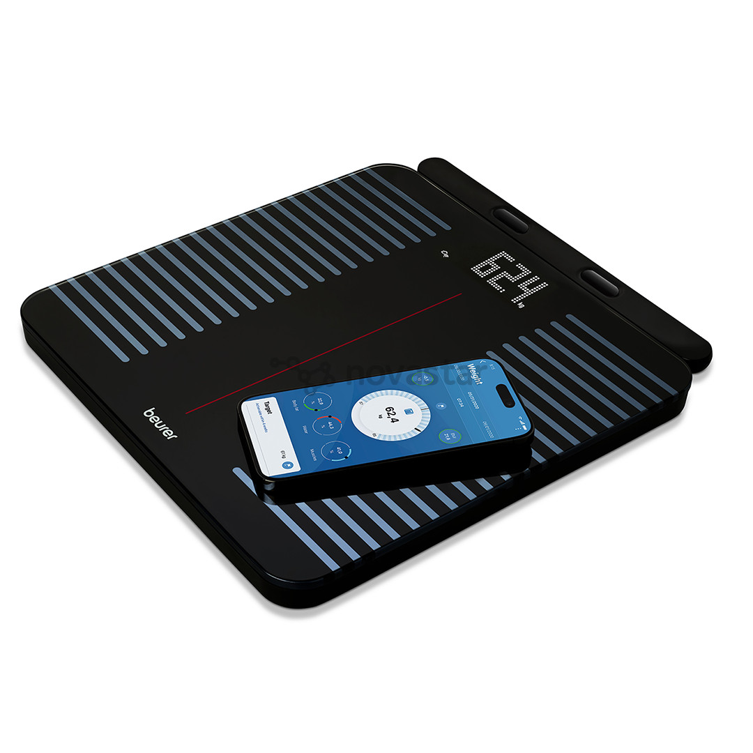 Beurer, WiFi, black - Diagnostic bathroom scale