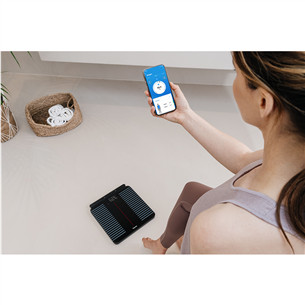 Beurer, WiFi, black - Diagnostic bathroom scale