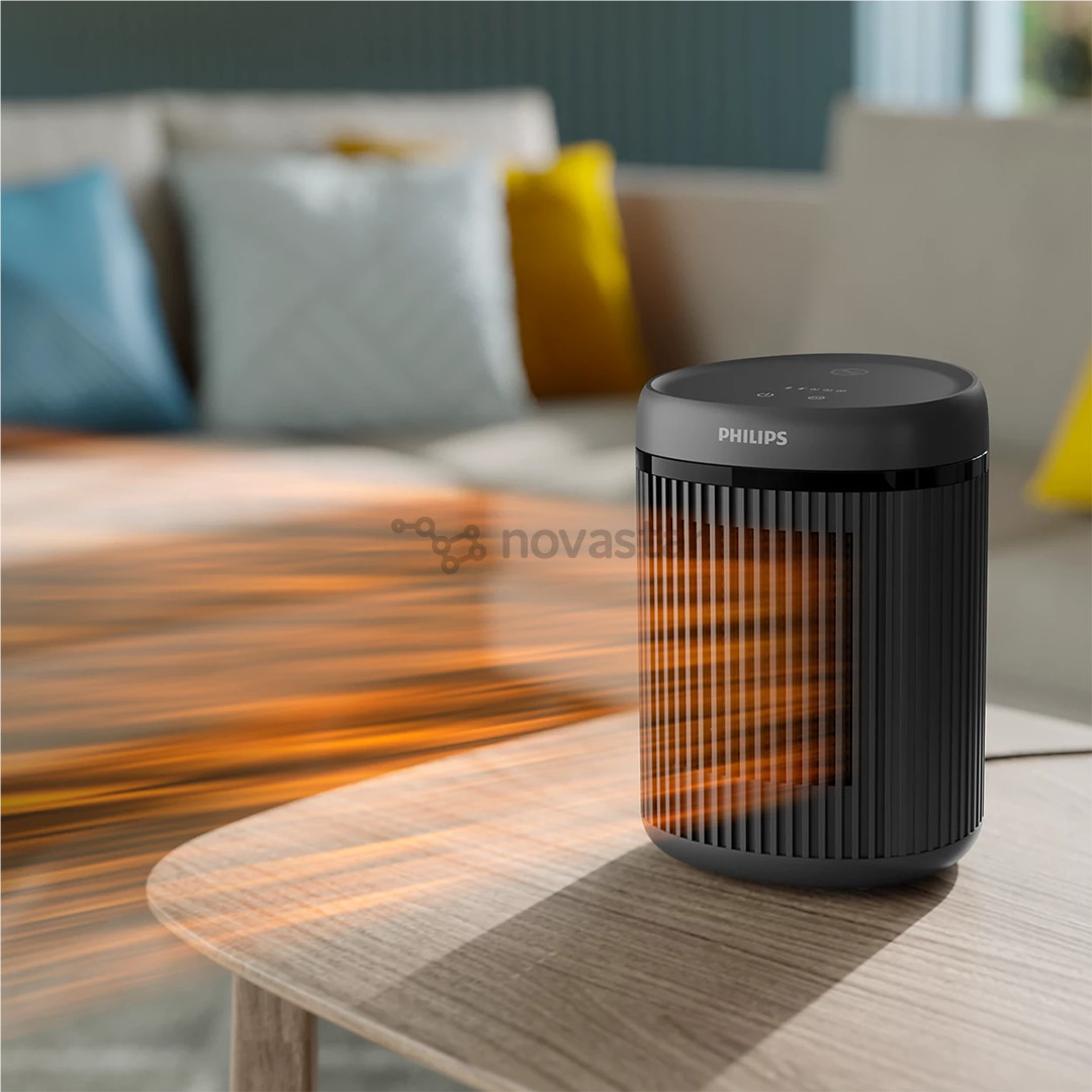 Philips 2000 Series, 1500 W, tamsiai pilkas - Keramikinis šildytuvas