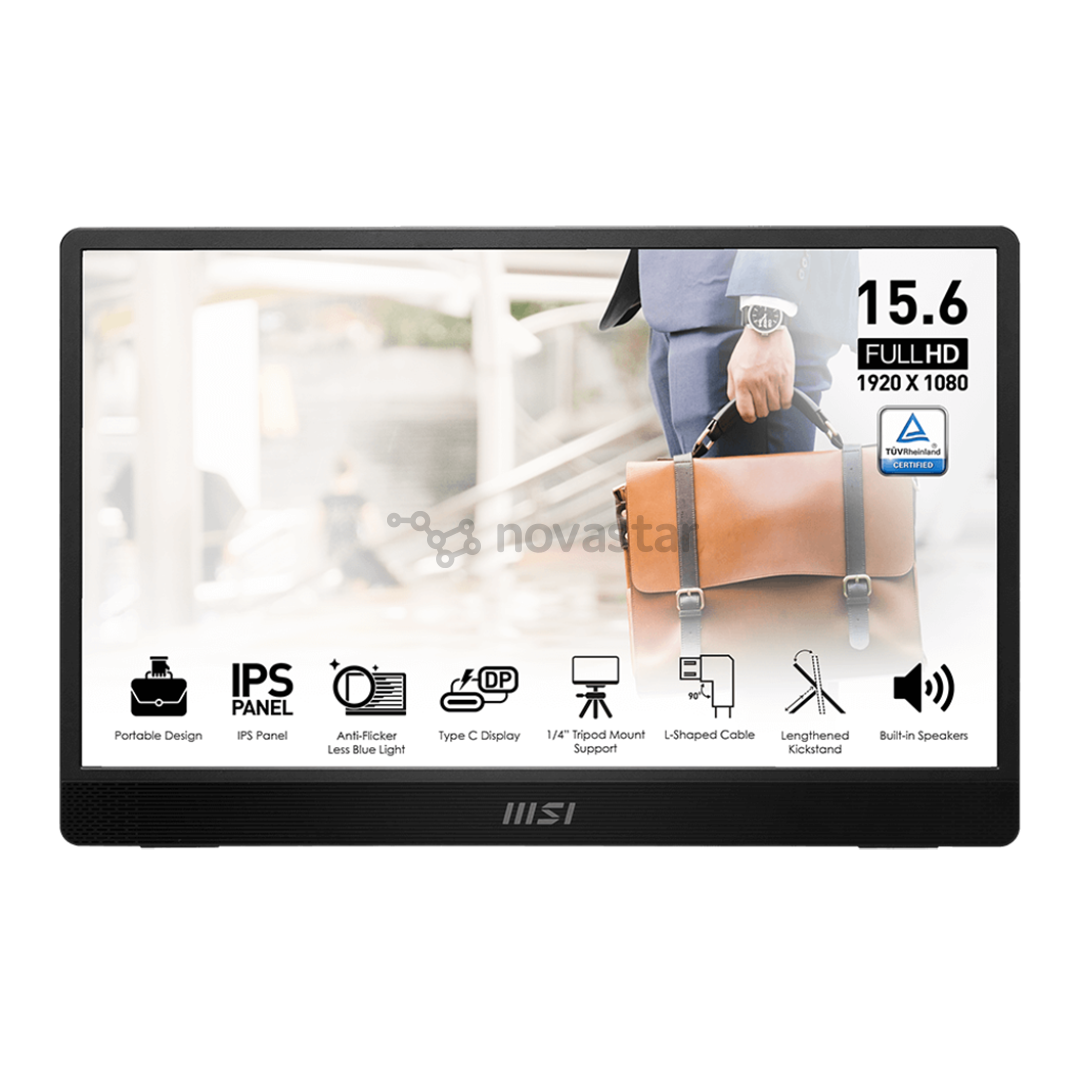 MSI PRO MP161 E2U, 15,6'', Full HD, черный - Монитор