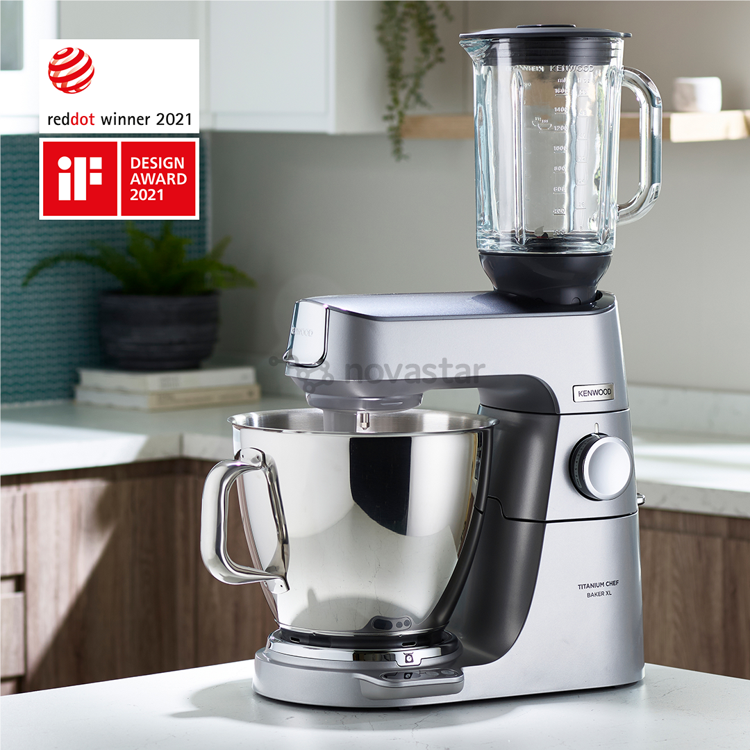 Kenwood Titanium Chef Baker XL, 7 L / 5 L, 1200 W, sidabrinis - Virtuvinis kombainas