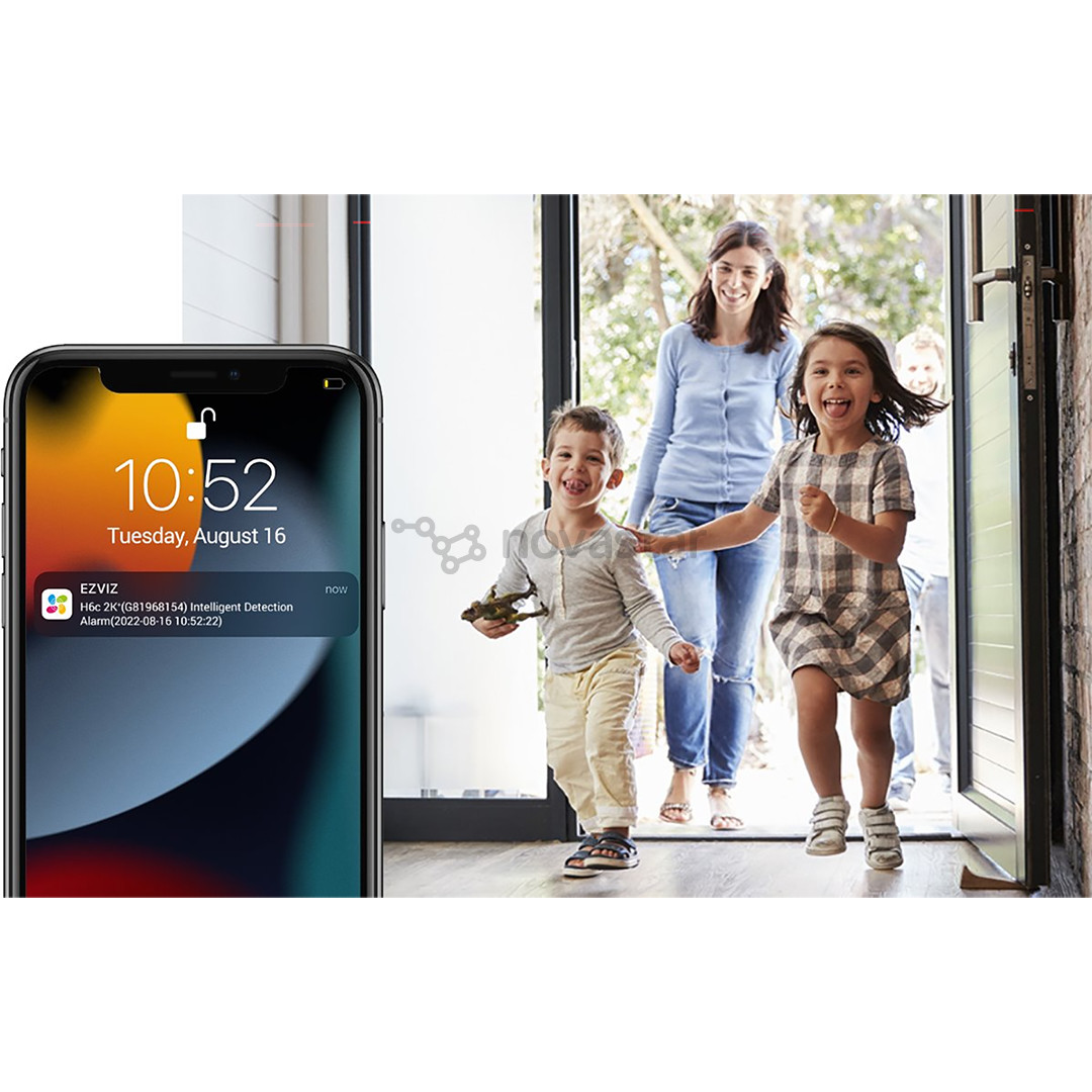 EZVIZ H6C, 5 MP, WiFi, žmonių aptikimas, naktinis matymas, balta - Stebėjimo kamera