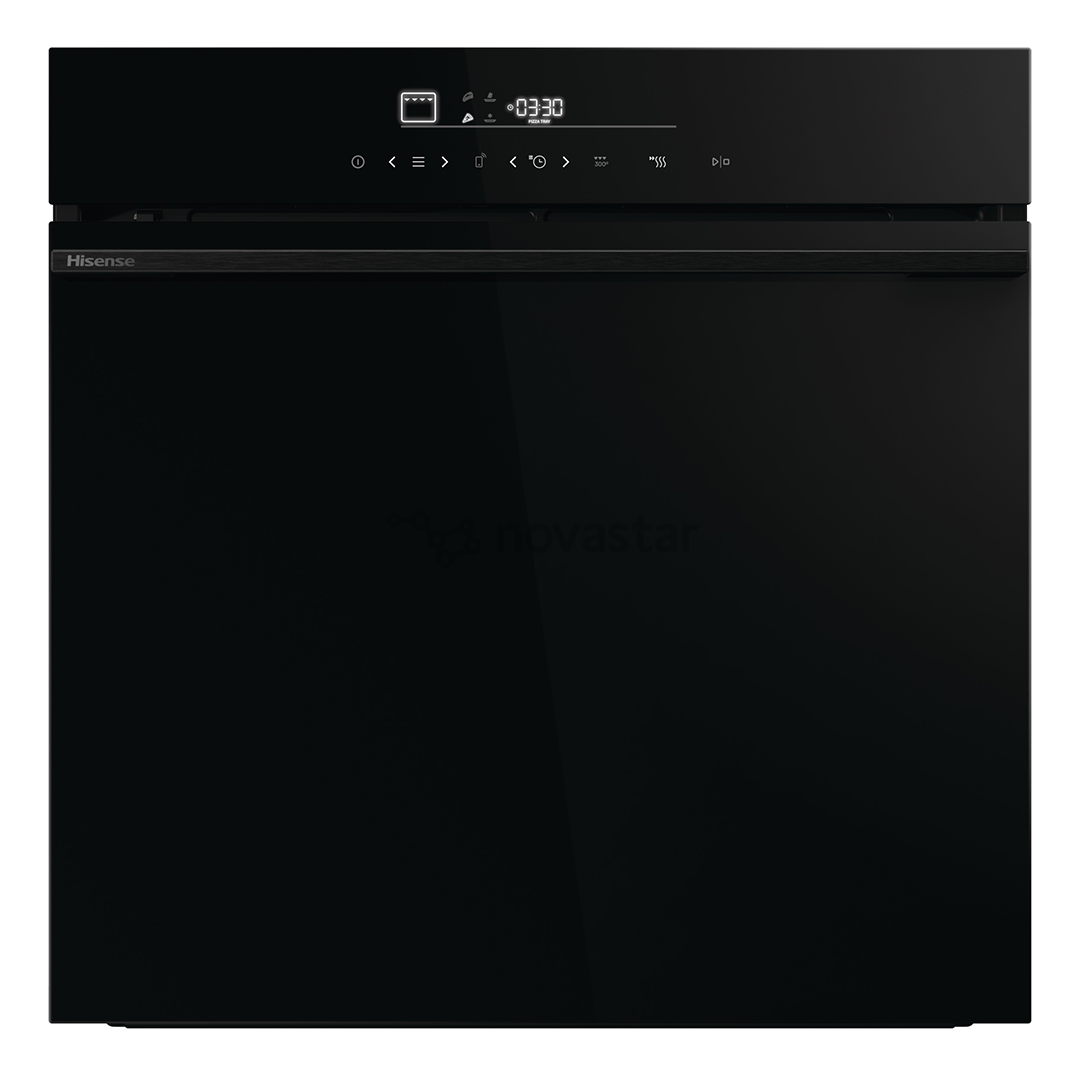 Hisense, 77 L, pyrolytic cleaning, black - Built-in oven