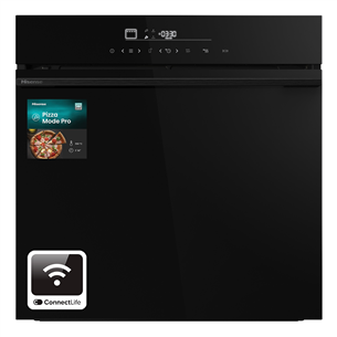 Hisense, 77 L, pyrolytic cleaning, black - Built-in oven