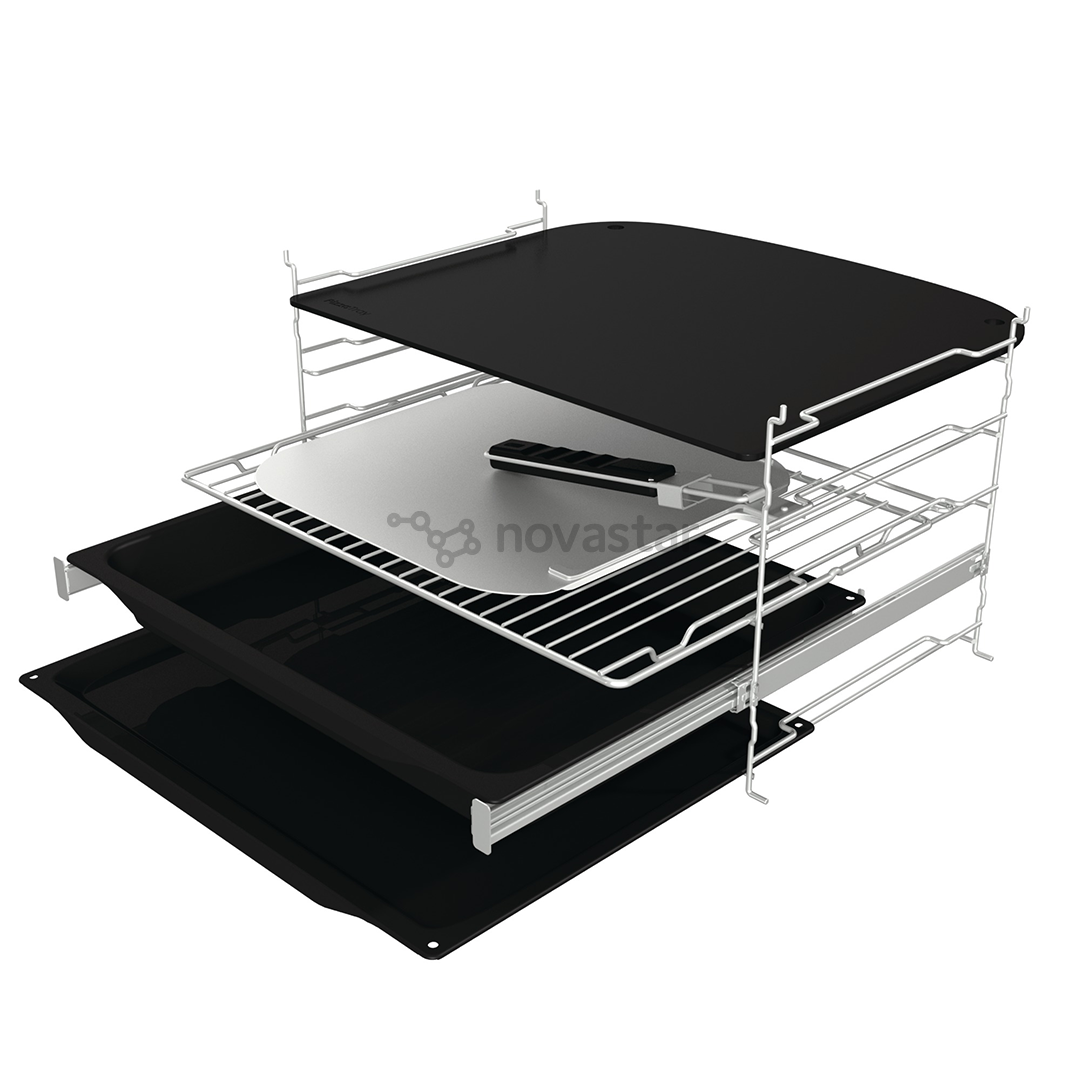Hisense, 77 L, pyrolytic cleaning, black - Built-in oven
