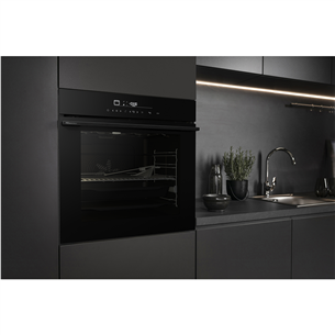 Hisense, 77 L, pyrolytic cleaning, black - Built-in oven