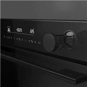 Hisense, 77 л, пиролитическая очистка, черный - Интегрируемый духовой шкаф