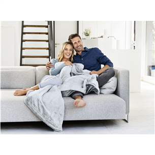 Beurer HD 75 Cosy Nordic, 180x130 cm, pilka - Šildoma antklodė