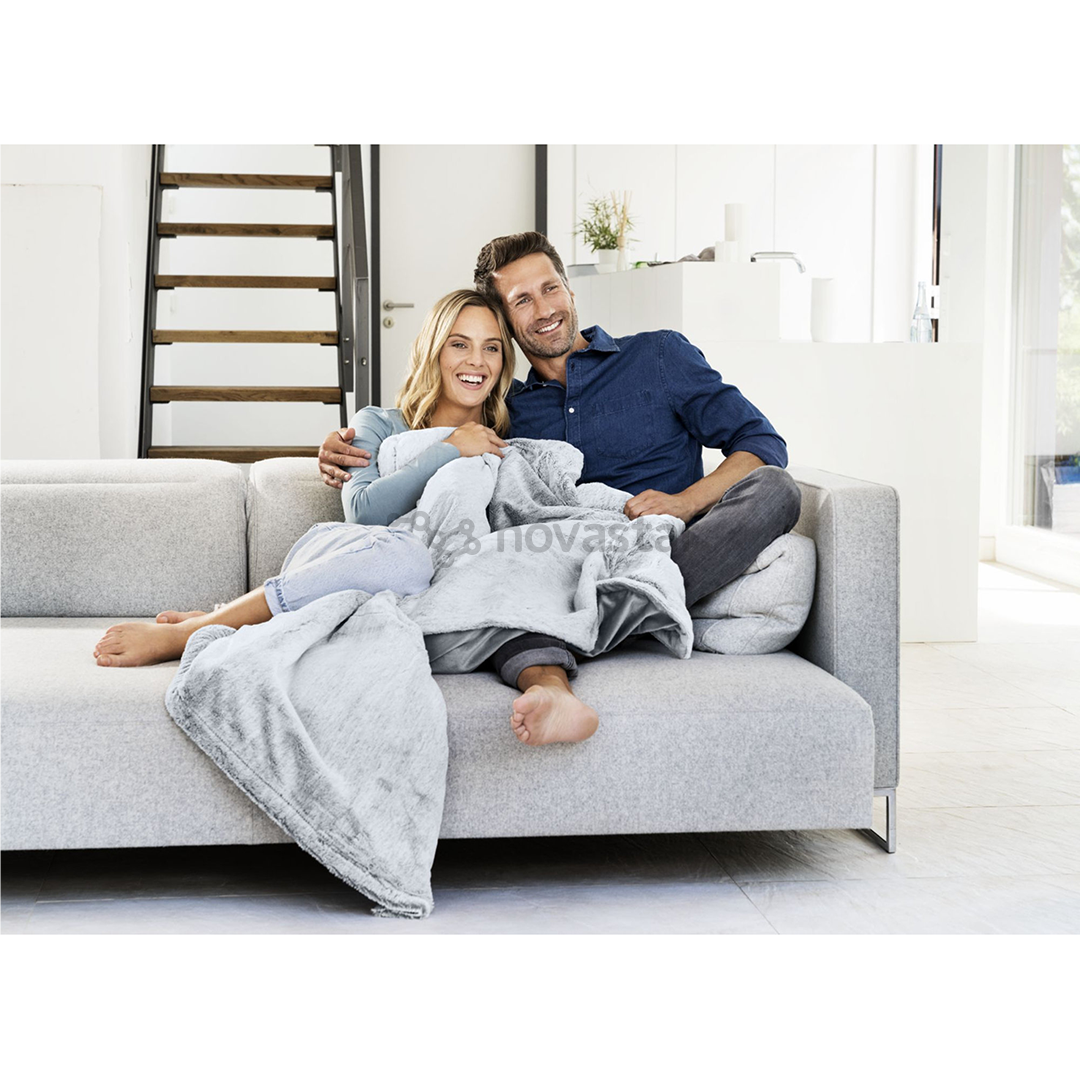 Beurer HD 75 Cosy Nordic, 180x130 cm, pilka - Šildoma antklodė