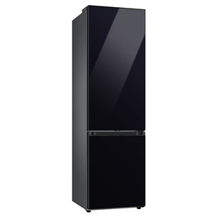 Samsung BeSpoke, 390 л, высота 203 см, черный - Холодильник