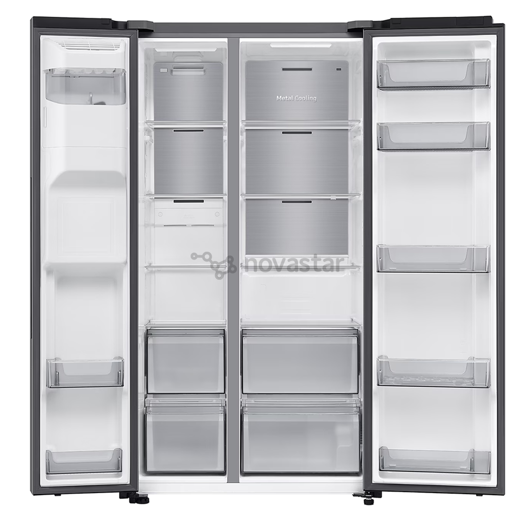 Samsung Bespoke AI, NoFrost, 640 L, aukštis 179 cm, sidabro spalvos - SBS Šaldytuvas