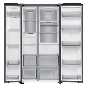 Samsung Bespoke AI Home, NoFrost, 621 L, aukštis 179 cm, juodas - SBS Šaldytuvas