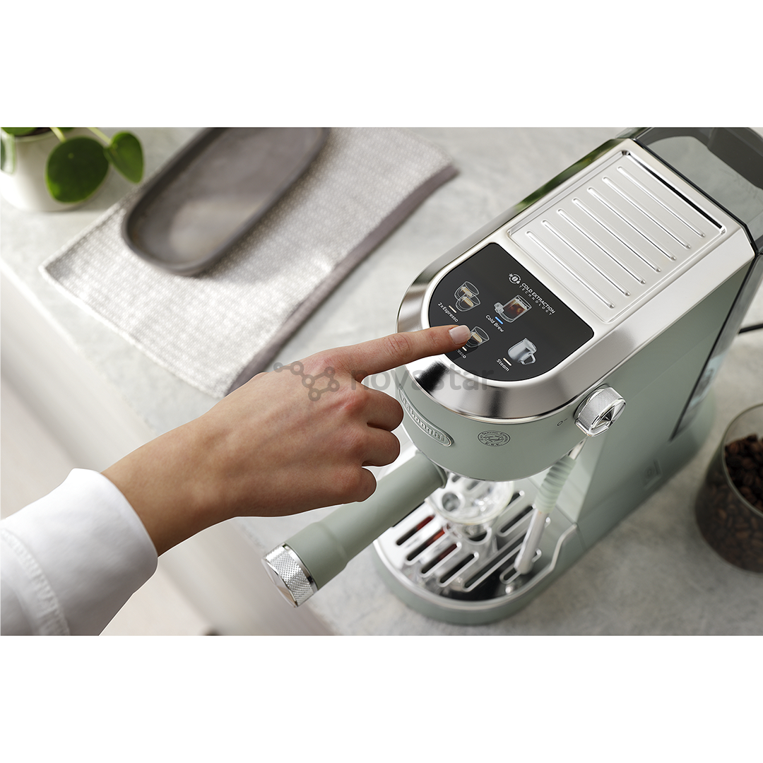 DeLonghi Dedica Duo, žalias - Rankinis kavos aparatas