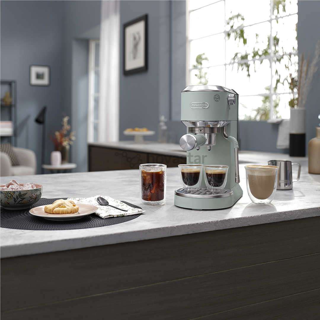 DeLonghi Dedica Duo, žalias - Rankinis kavos aparatas
