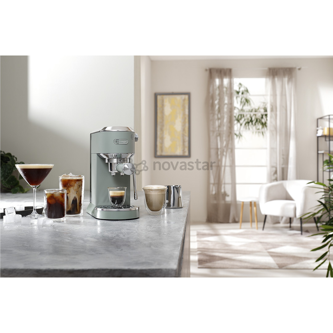 DeLonghi Dedica Duo, žalias - Rankinis kavos aparatas