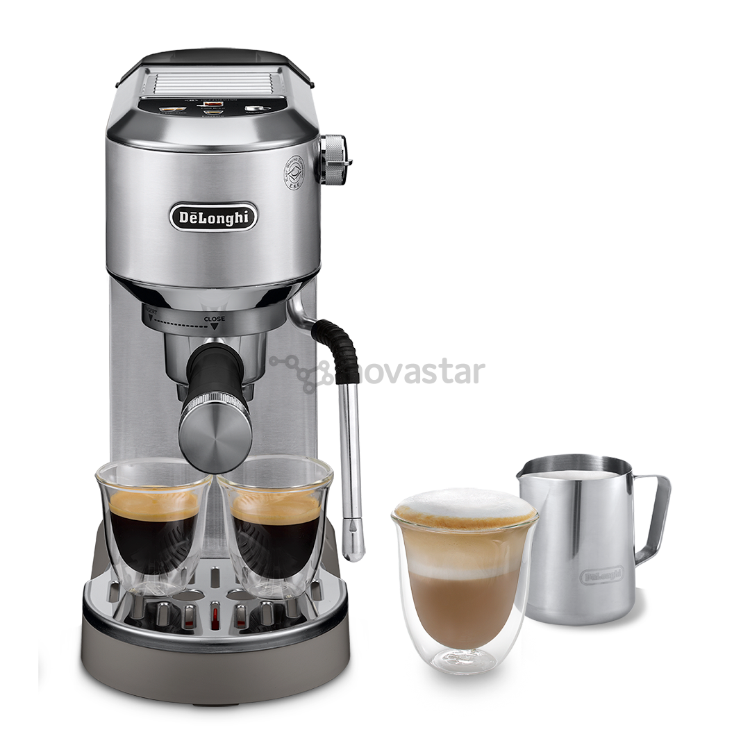 DeLonghi Dedica Duo, sidabro spalvos - Rankinis kavos aparatas
